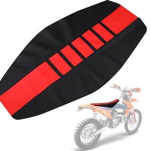 10/$13 LNREUG Red and Black Dirt Bike Seat Cover